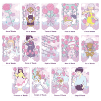 the pastel journey tarot deck by Vanessa Somuayina (Beau Life) wands minor arcana cards