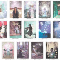 Crystals or pentacles minor arcana cards of the starchild Tarot deck by danielle noel (Starseed Designs inc.)