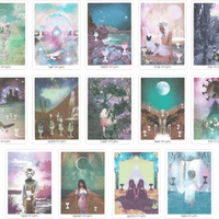Cups minor arcana cards of the starchild Tarot deck by danielle noel (Starseed Designs inc.)