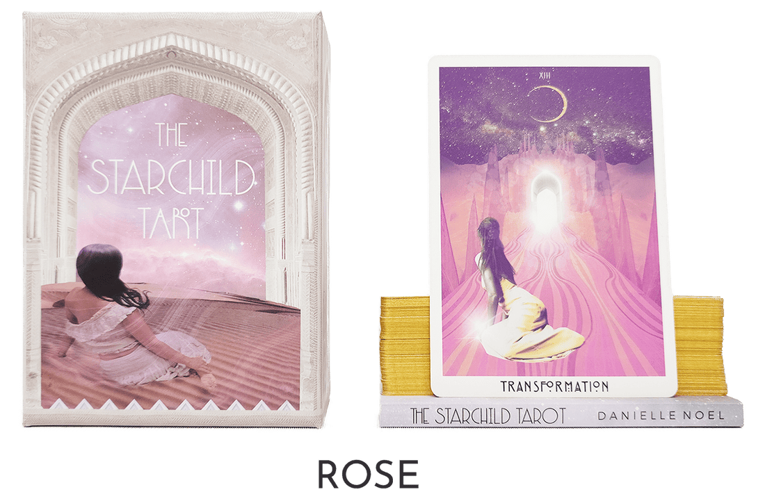 the starchild tarot deck box rose pink. The starchild tarot deck by danielle noel (Starseed Designs inc.)